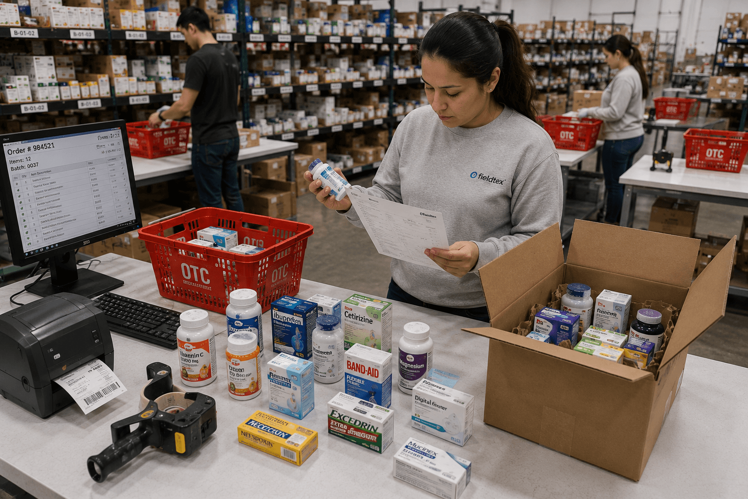 Checking customer orders
