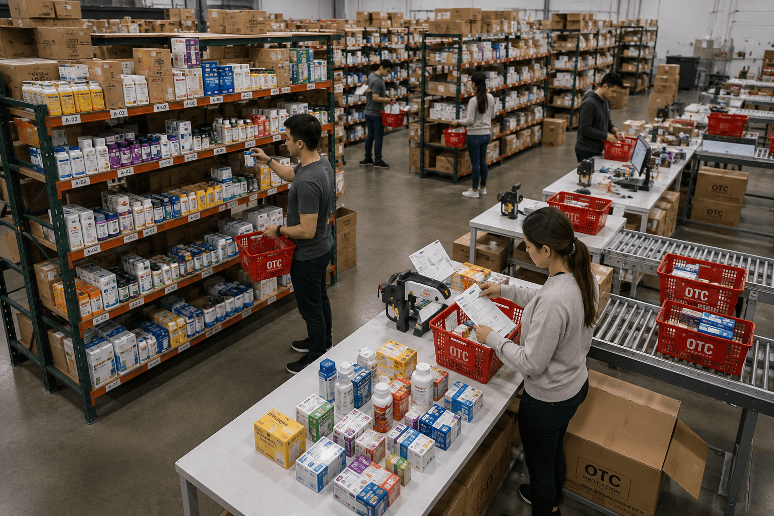 Warehouse picking and kitting operations