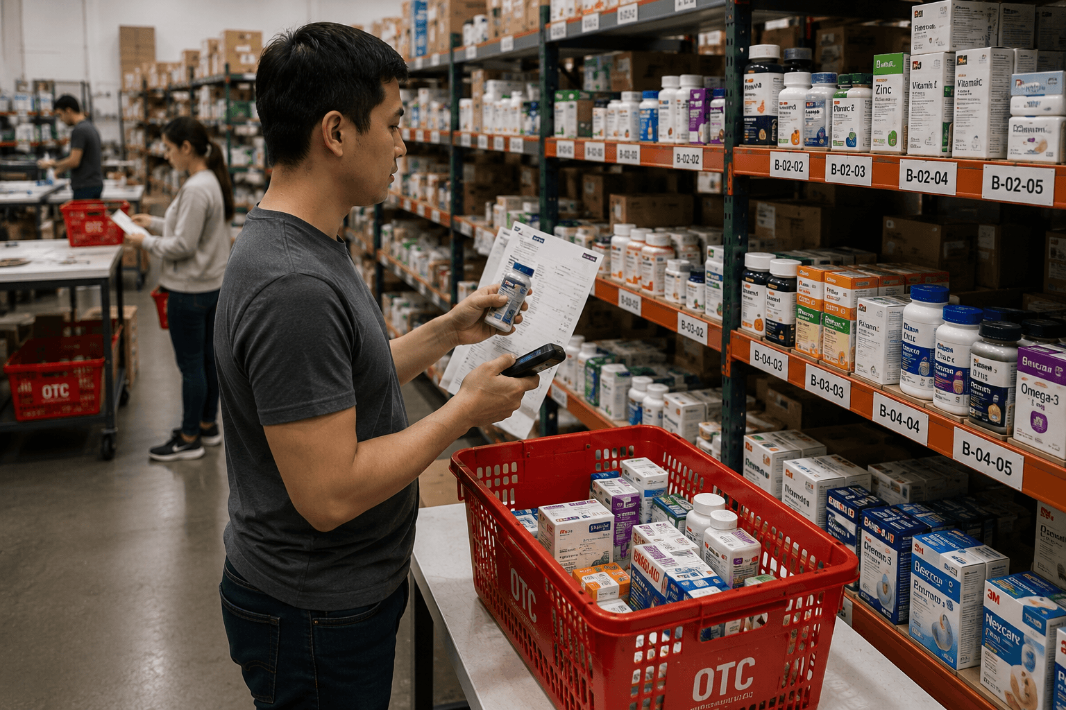 Picking products from shelf